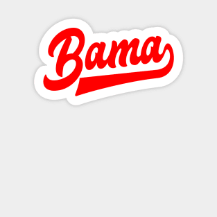 Bama Red Script - Alabama Sticker